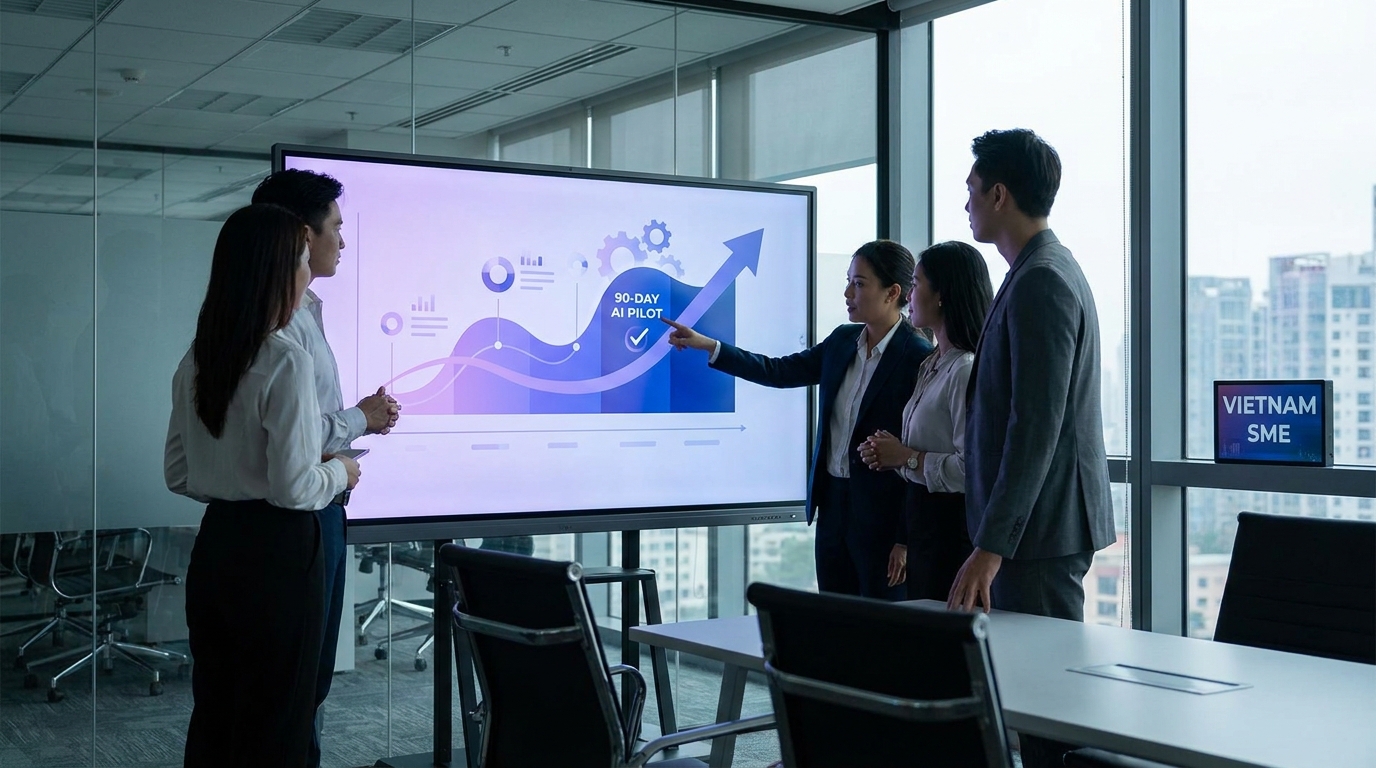 Minh họa AI cho SME trong bước 1 của quy trình SME