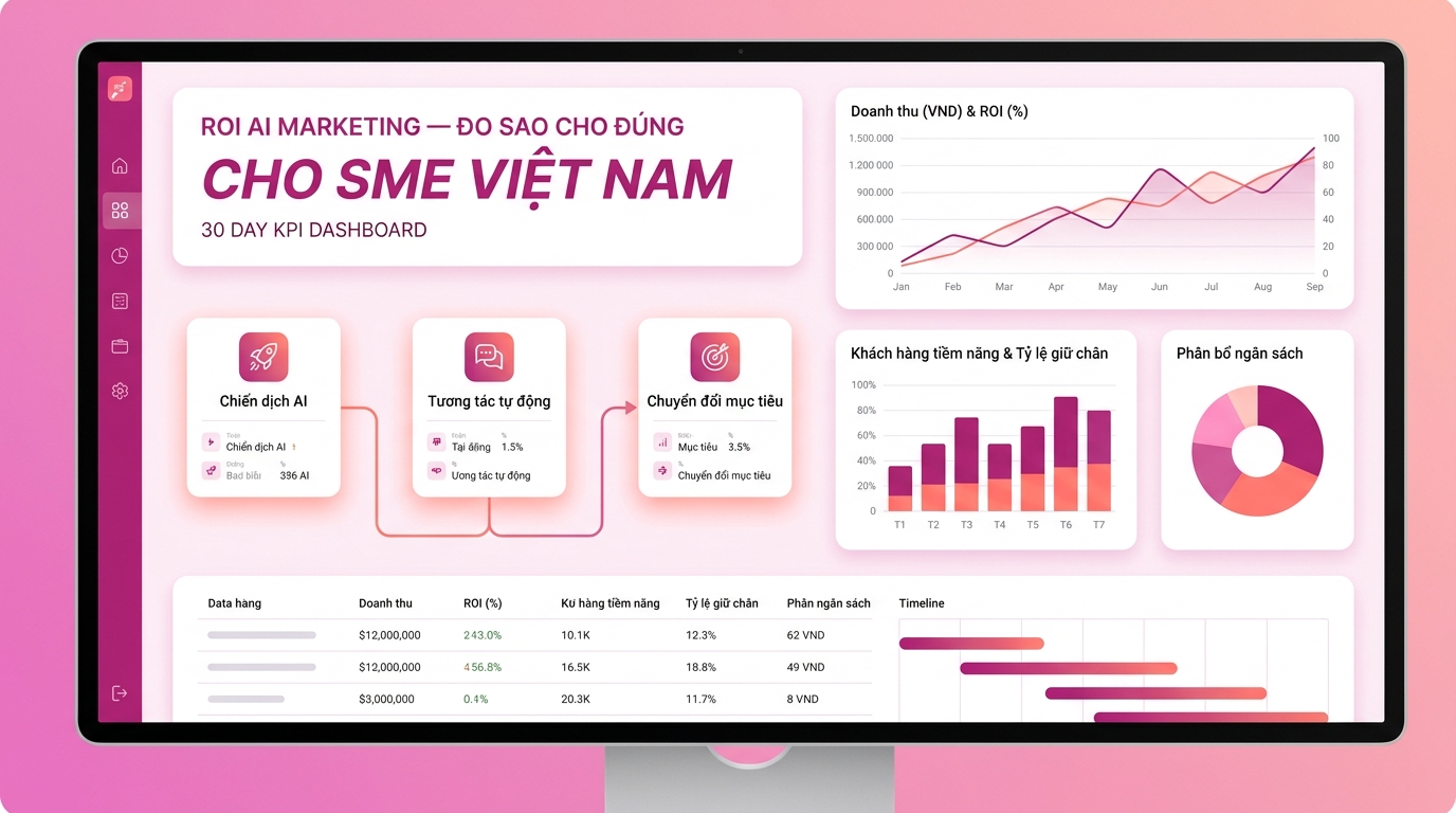 Minh họa AI marketing trong bước 3 của quy trình SME