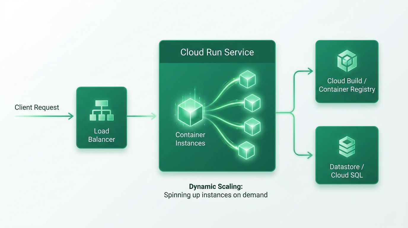Cloud Run serverless container architecture