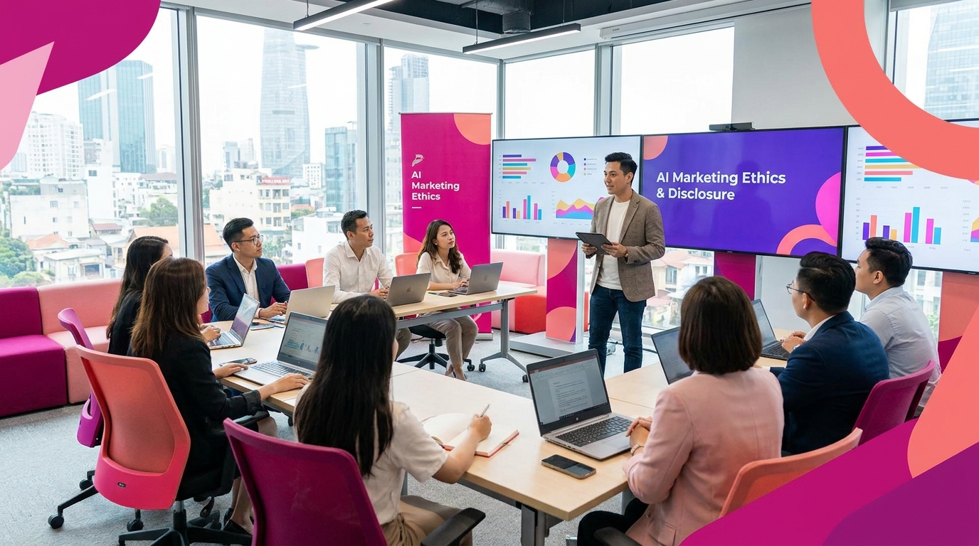 Minh họa AI marketing trong bước 2 của quy trình SME