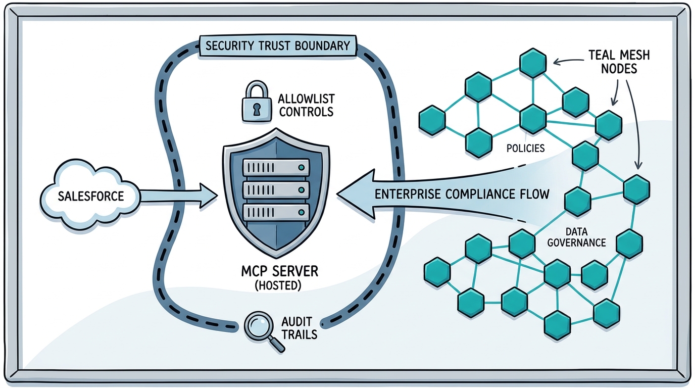 Salesforce hosted MCP allowlist audit trails