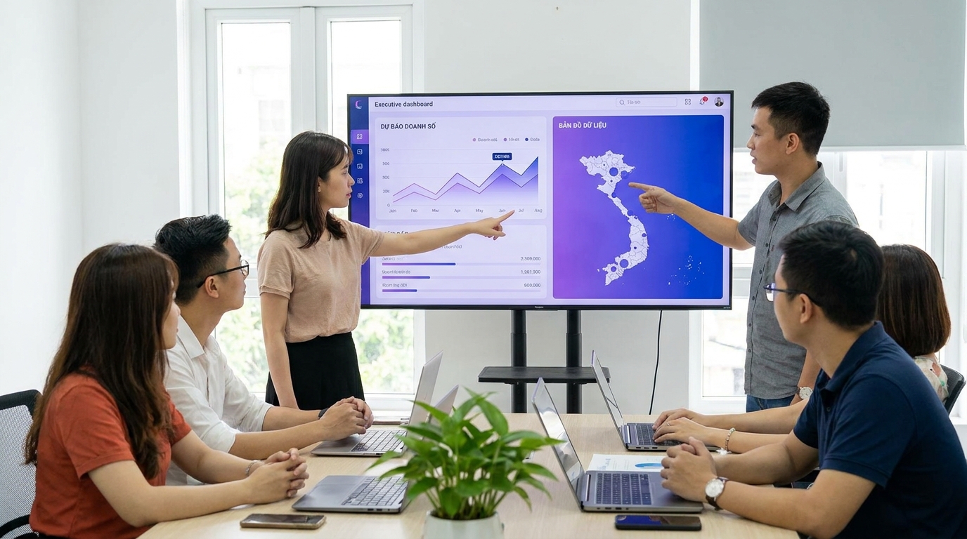 Minh họa tổng quan ai cho sale forecasting trong doanh nghiệp SME Việt