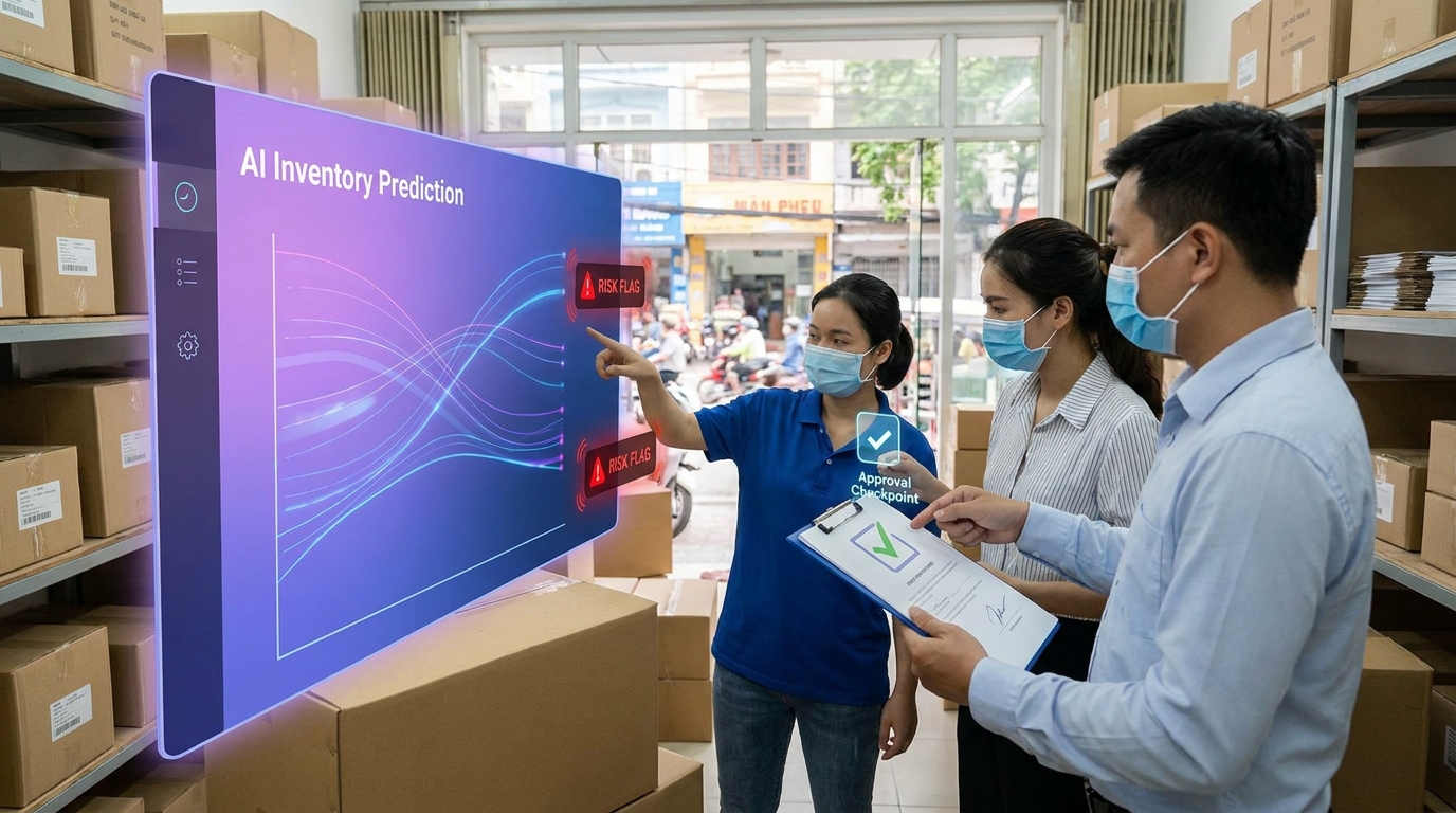 Minh họa ai cho inventory prediction cho SME Việt trong quy trình vận hành 2026