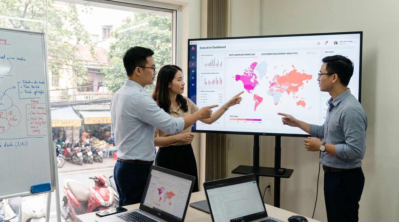 Minh họa tổng quan drip campaign best practices trong doanh nghiệp SME Việt