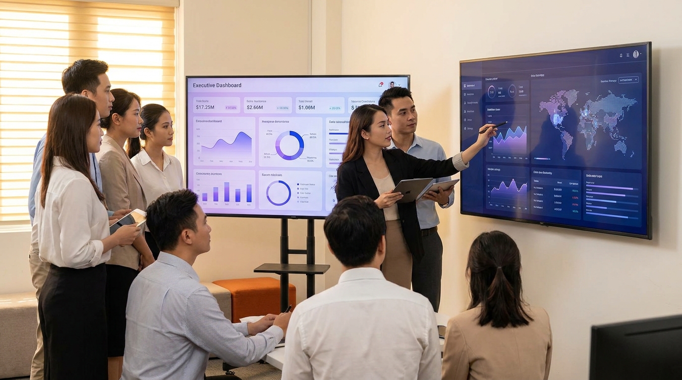 Minh họa tổng quan ai cho quality control sme trong doanh nghiệp SME Việt