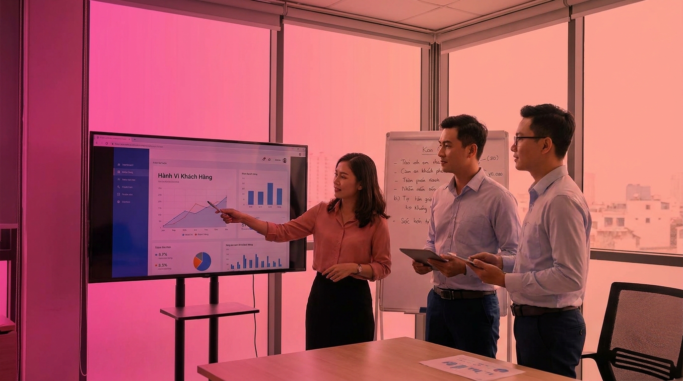 Minh họa behavioral segmentation trong marketing cho SME Việt trong quy trình vận hành 2026