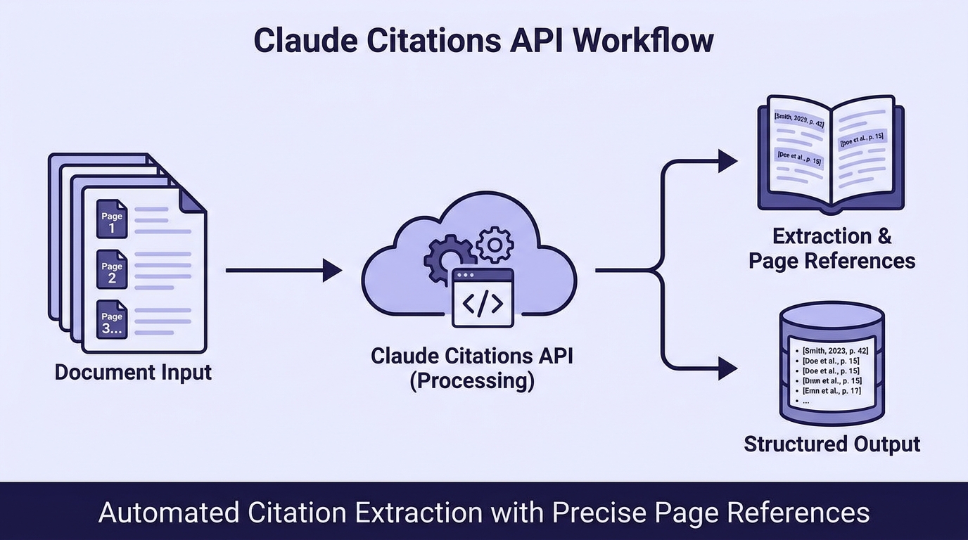 Workflow trích dẫn Claude Citations API