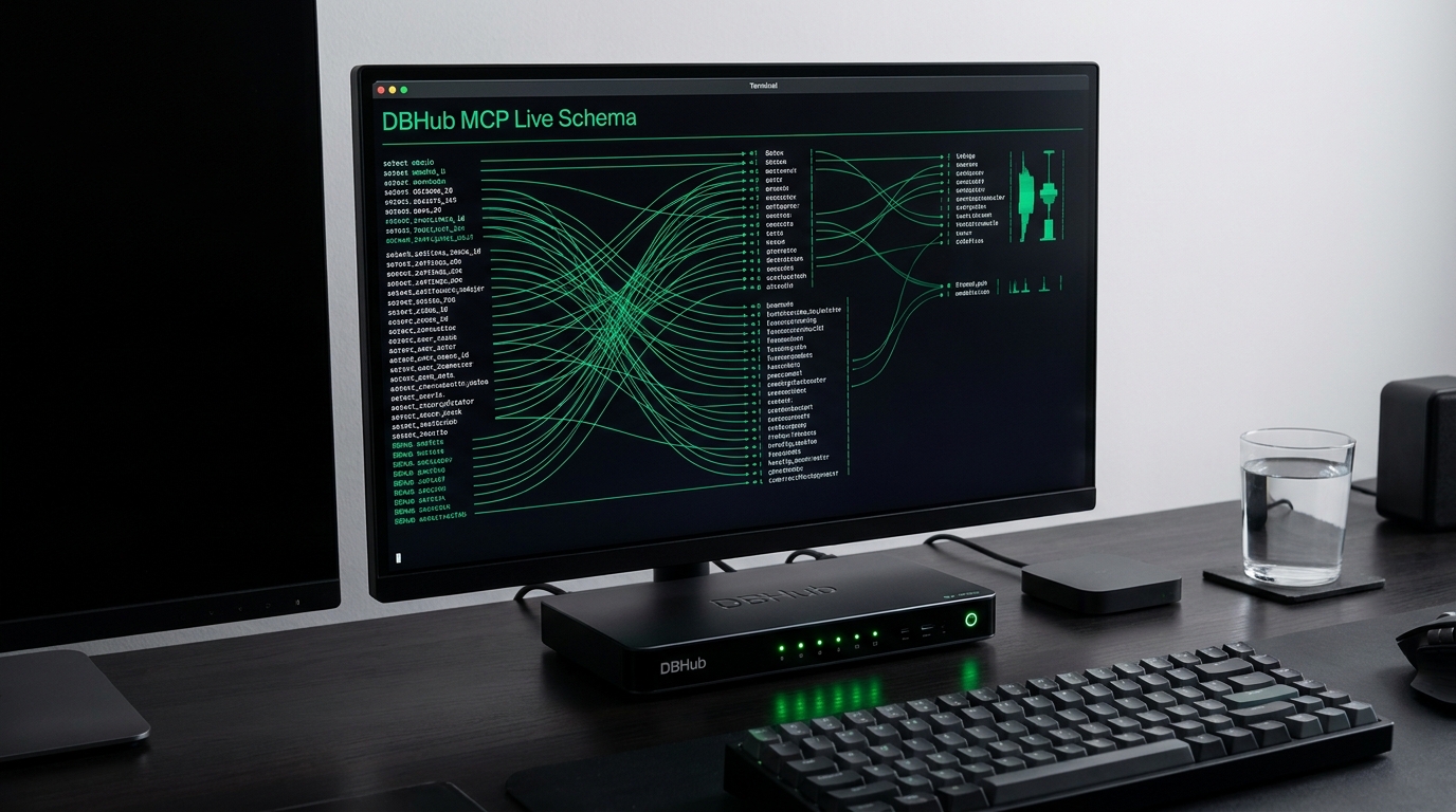 DBHub MCP server kết nối Claude Code với live PostgreSQL MySQL