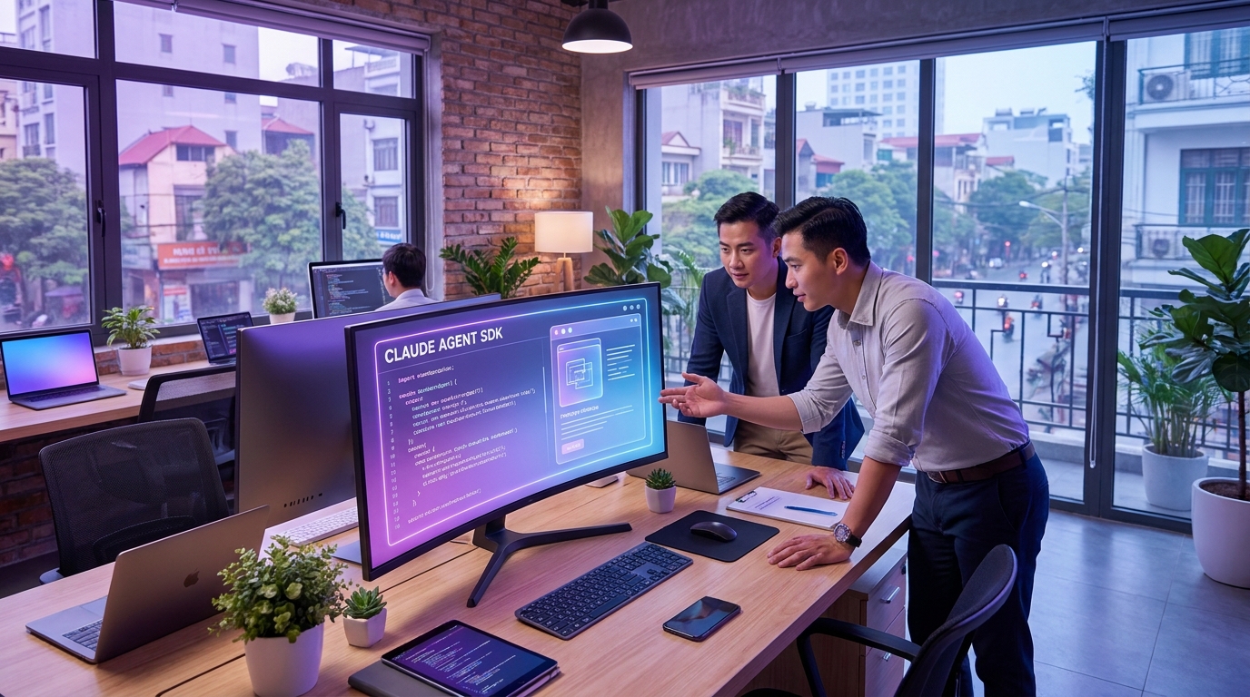 Minh họa tổng quan build ai agent claude agent sdk cho SME Việt