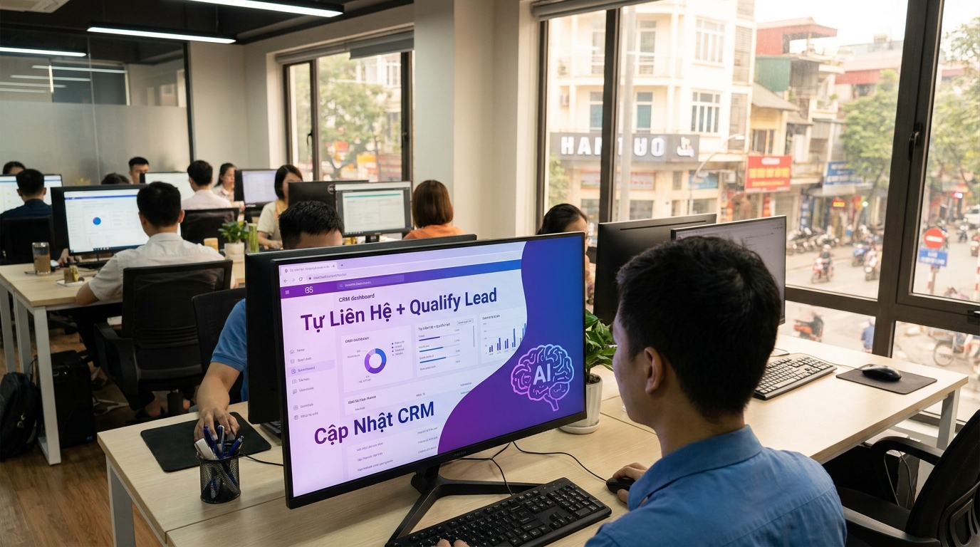 Minh họa workflow outreach nên thiết kế ra sao? trong ai sales agent qualify lead