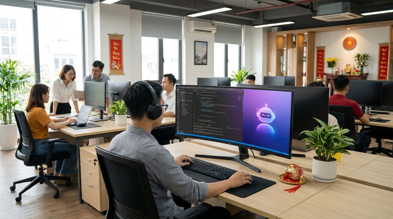 Minh họa tổng quan ai coding agent claude code cho SME Việt