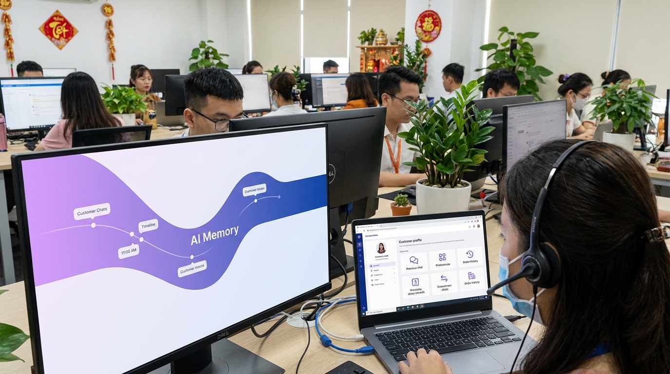 Minh họa dữ liệu nào cần chuẩn bị trước khi chạy memory type? trong ai agent memory persistent
